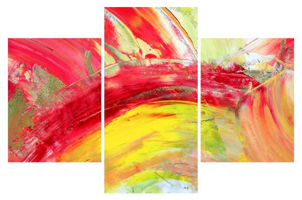 Slika apstrakcije - slikanje (90x60 cm)