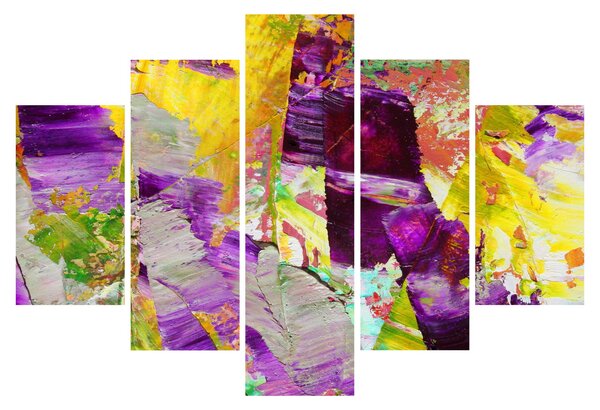Slika apstrakcije - slikanje (150x105 cm)