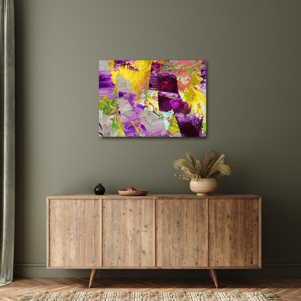 Slika apstrakcije - slikanje (70x50 cm)
