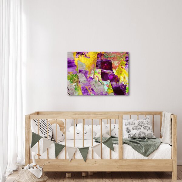 Slika apstrakcije - slikanje (70x50 cm)