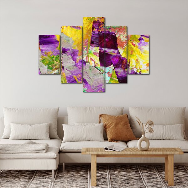 Slika apstrakcije - slikanje (150x105 cm)