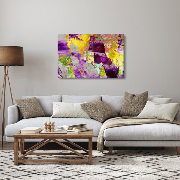Slika apstrakcije - slikanje (90x60 cm)