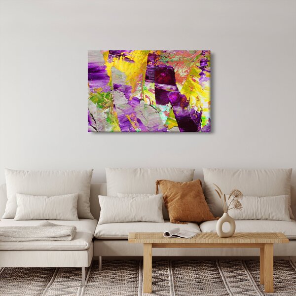 Slika apstrakcije - slikanje (90x60 cm)