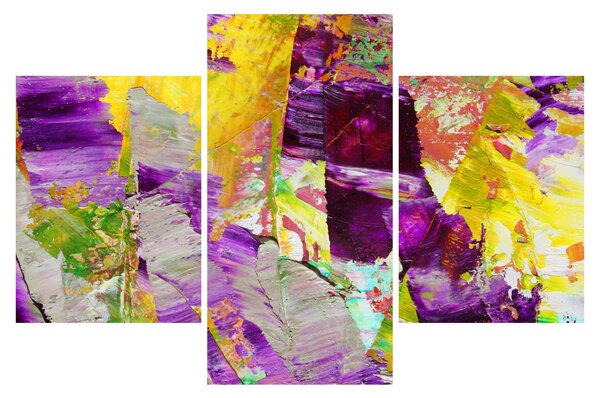 Slika apstrakcije - slikanje (90x60 cm)