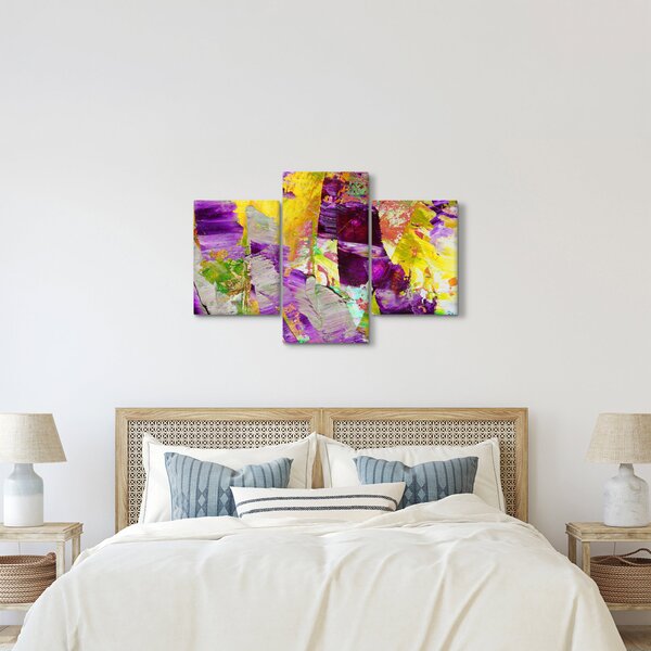 Slika apstrakcije - slikanje (90x60 cm)
