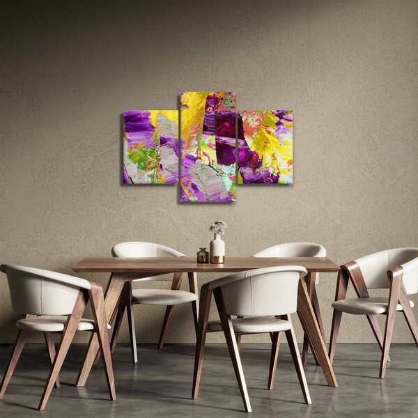 Slika apstrakcije - slikanje (90x60 cm)