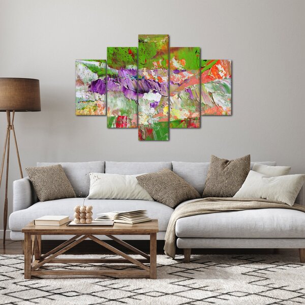 Slika apstrakcije - slikanje (150x105 cm)