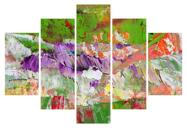 Slika apstrakcije - slikanje (150x105 cm)