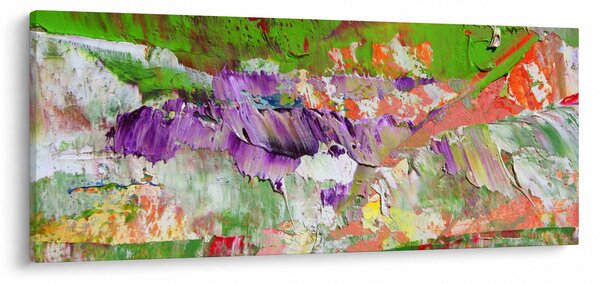 Slika apstrakcije - slikanje (120x50 cm)