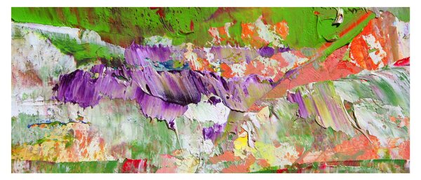 Slika apstrakcije - slikanje (120x50 cm)