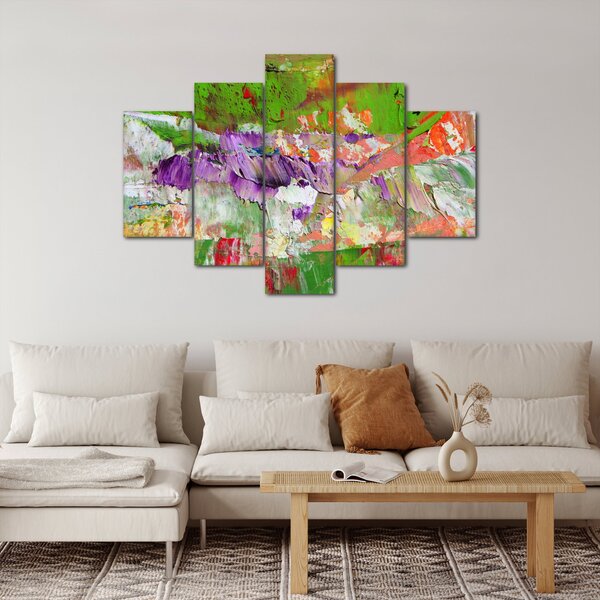 Slika apstrakcije - slikanje (150x105 cm)