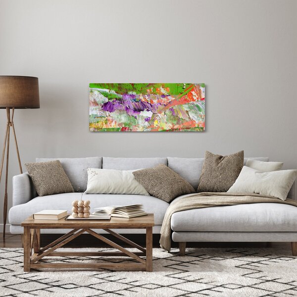 Slika apstrakcije - slikanje (120x50 cm)