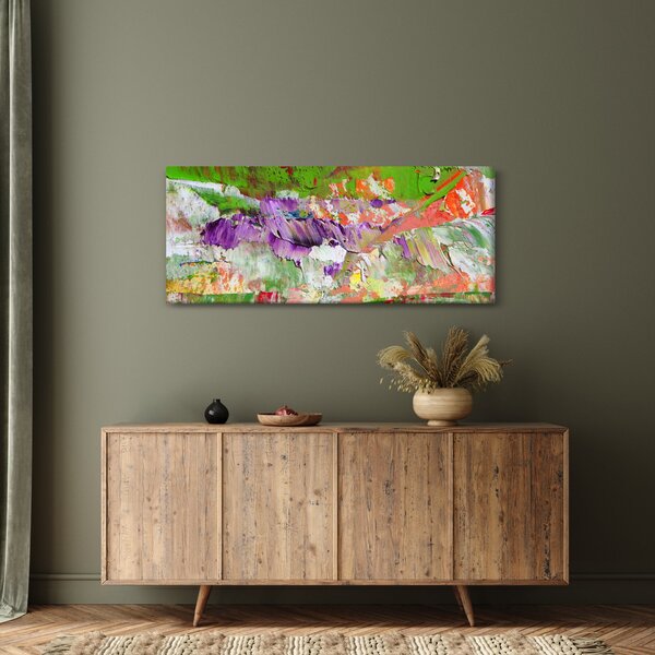 Slika apstrakcije - slikanje (120x50 cm)