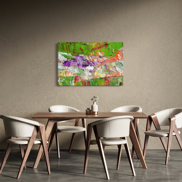 Slika apstrakcije - slikanje (90x60 cm)