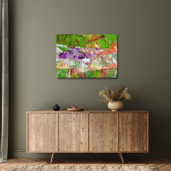 Slika apstrakcije - slikanje (70x50 cm)
