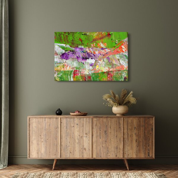 Slika apstrakcije - slikanje (90x60 cm)