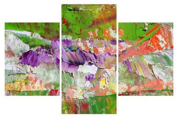 Slika apstrakcije - slikanje (90x60 cm)