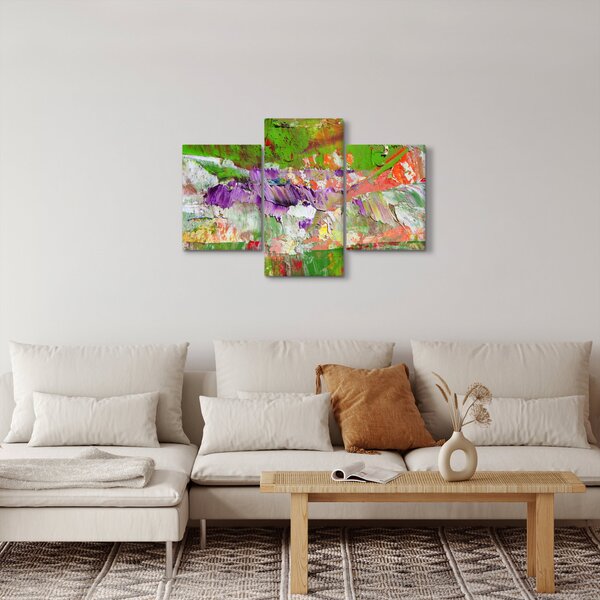 Slika apstrakcije - slikanje (90x60 cm)