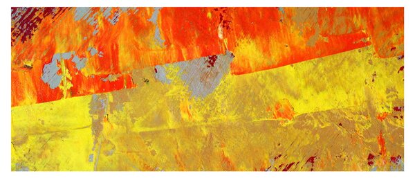 Slika apstrakcije - slikanje (120x50 cm)