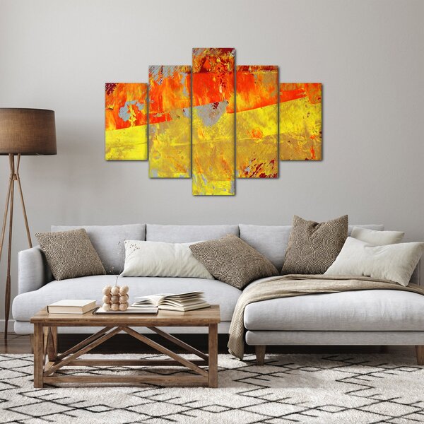 Slika apstrakcije - slikanje (150x105 cm)