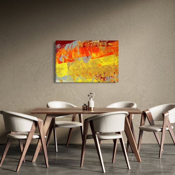 Slika apstrakcije - slikanje (90x60 cm)