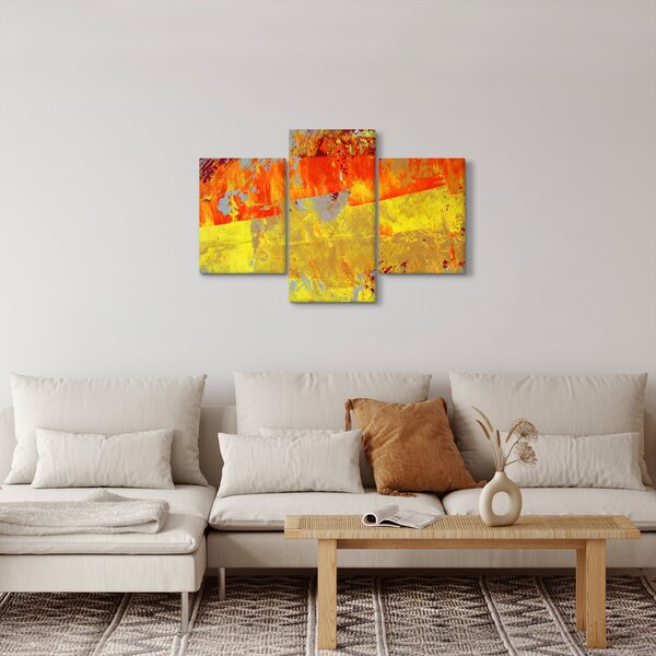 Slika apstrakcije - slikanje (90x60 cm)