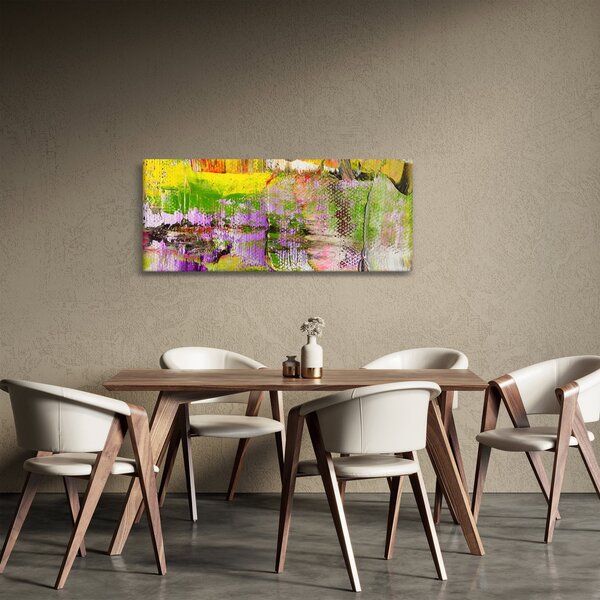 Slika apstrakcije - slikanje (120x50 cm)