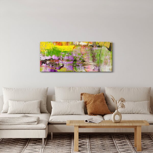 Slika apstrakcije - slikanje (120x50 cm)