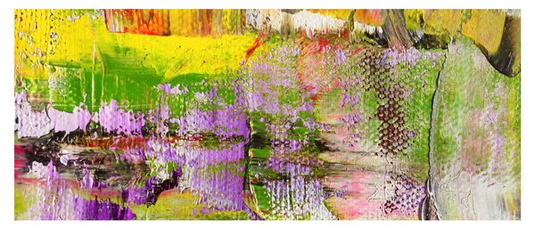 Slika apstrakcije - slikanje (120x50 cm)