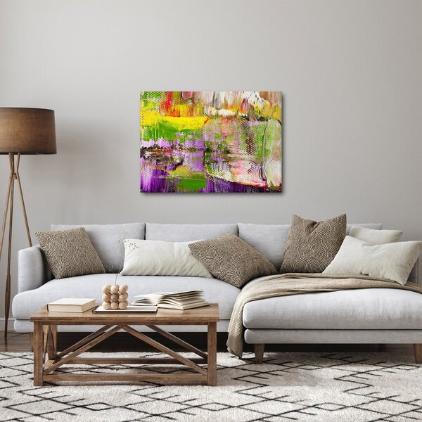 Slika apstrakcije - slikanje (70x50 cm)
