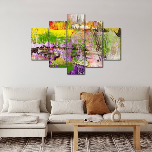 Slika apstrakcije - slikanje (150x105 cm)