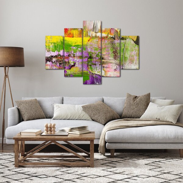 Slika apstrakcije - slikanje (150x105 cm)