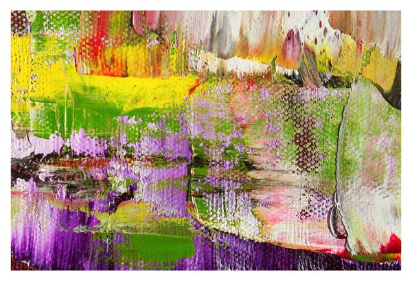 Slika apstrakcije - slikanje (90x60 cm)