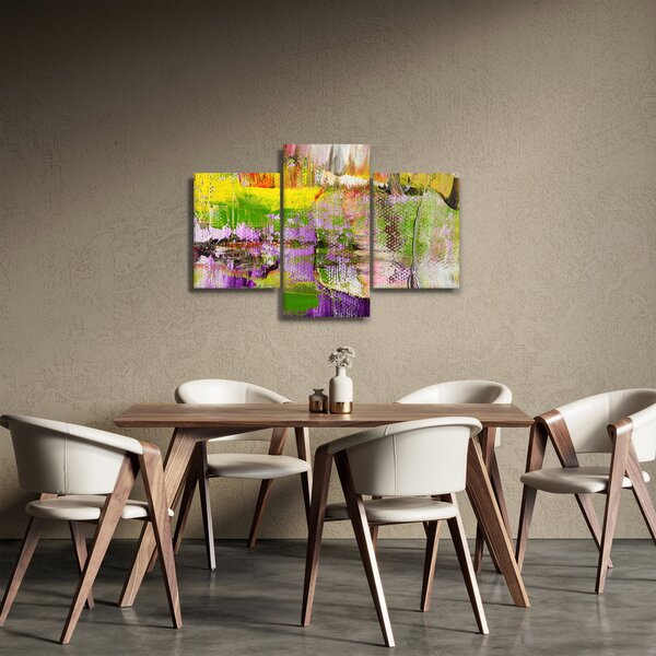 Slika apstrakcije - slikanje (90x60 cm)