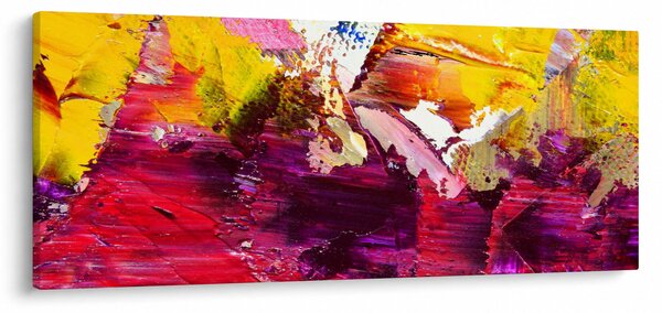 Slika apstrakcije - slikanje (120x50 cm)