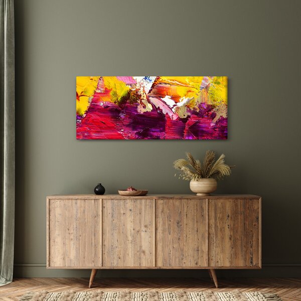 Slika apstrakcije - slikanje (120x50 cm)