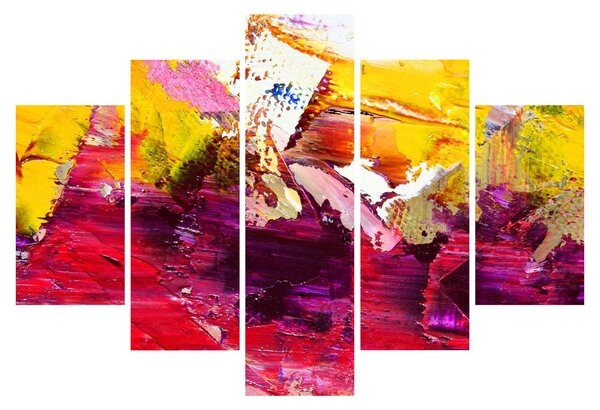 Slika apstrakcije - slikanje (150x105 cm)
