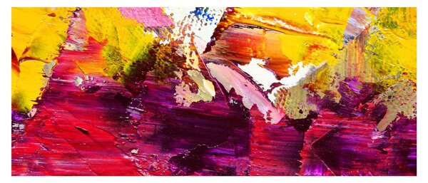 Slika apstrakcije - slikanje (120x50 cm)