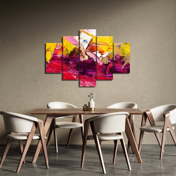 Slika apstrakcije - slikanje (150x105 cm)