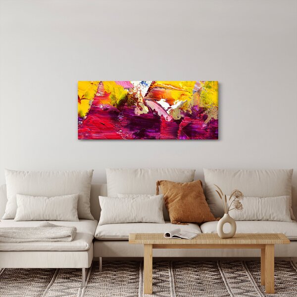Slika apstrakcije - slikanje (120x50 cm)
