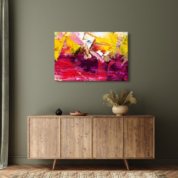 Slika apstrakcije - slikanje (90x60 cm)