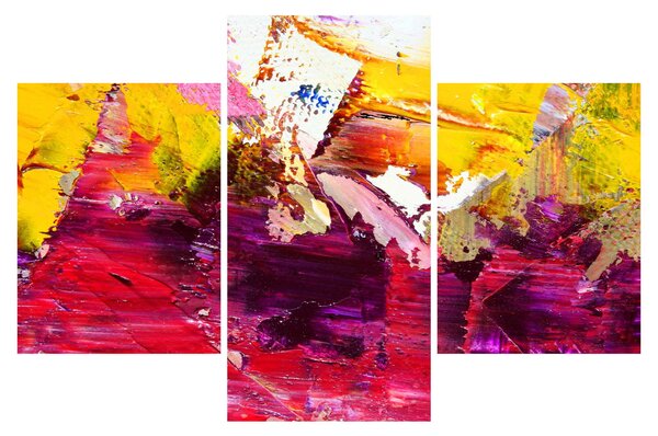 Slika apstrakcije - slikanje (90x60 cm)