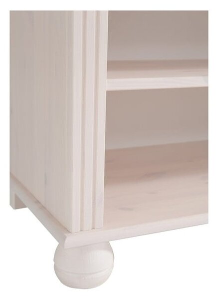 Bijela biblioteka od masivnog bora 77x116 cm Ella – Støraa
