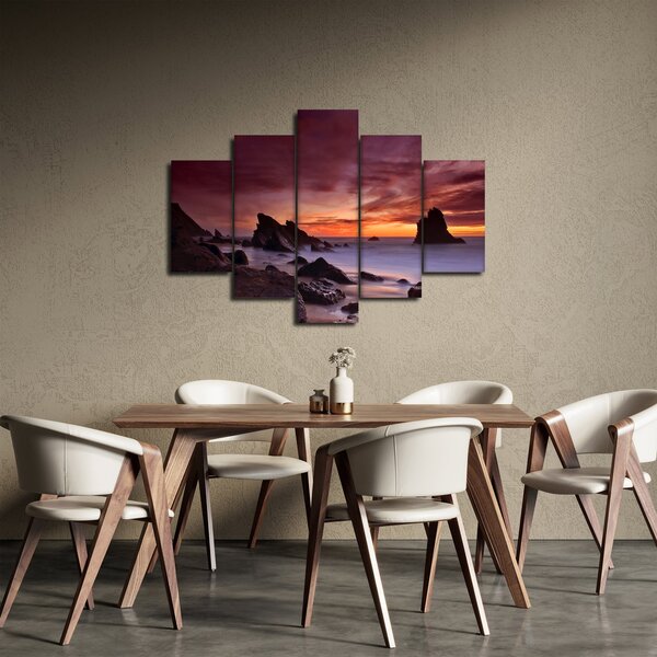 Slika zalaska sunca na obali (150x105 cm)