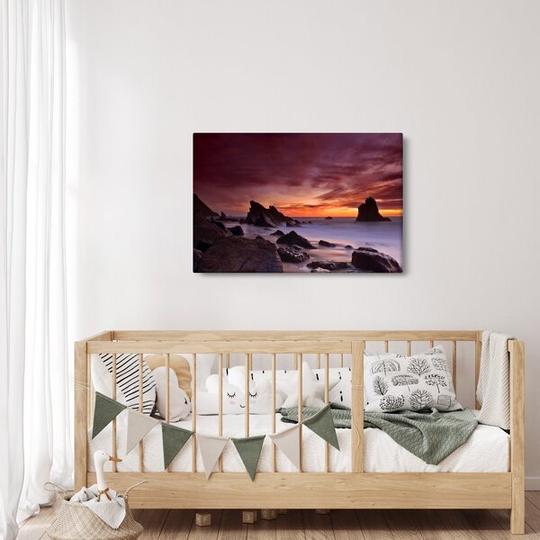 Slika zalaska sunca na obali (90x60 cm)