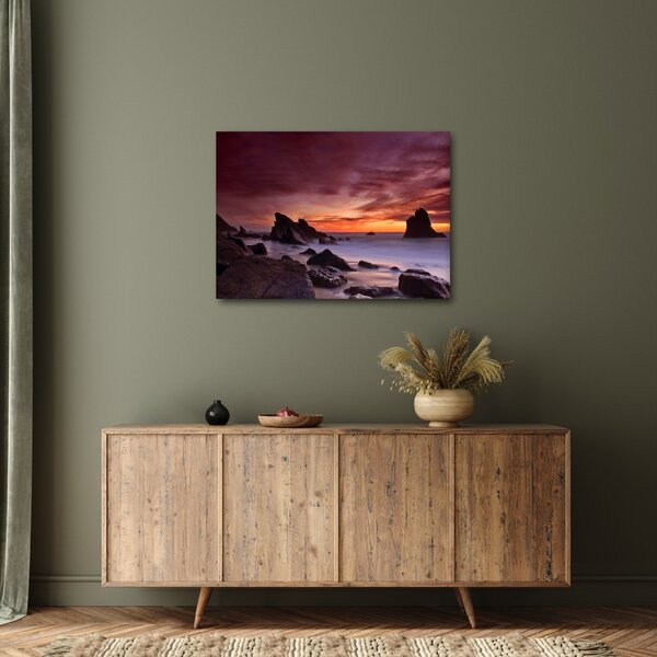 Slika zalaska sunca na obali (70x50 cm)