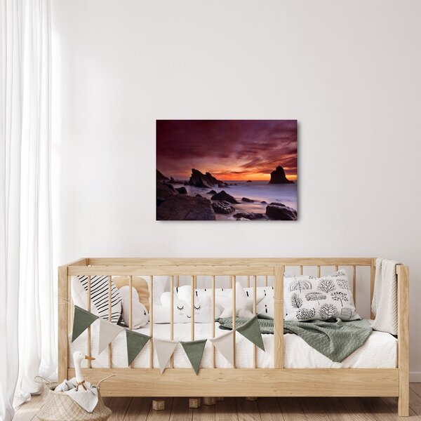 Slika zalaska sunca na obali (70x50 cm)