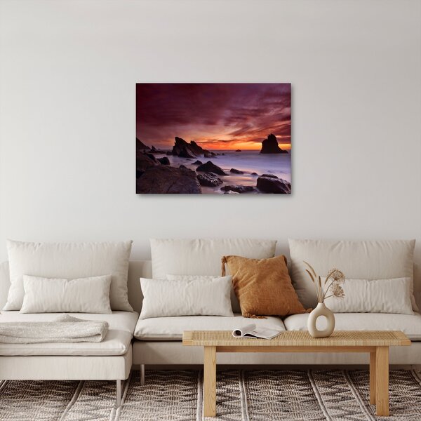 Slika zalaska sunca na obali (70x50 cm)