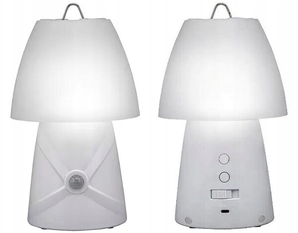 Led rgb baterija. noćna stolna ručna lampa sa senzorom pokreta usb bijela