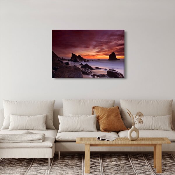 Slika zalaska sunca na obali (90x60 cm)